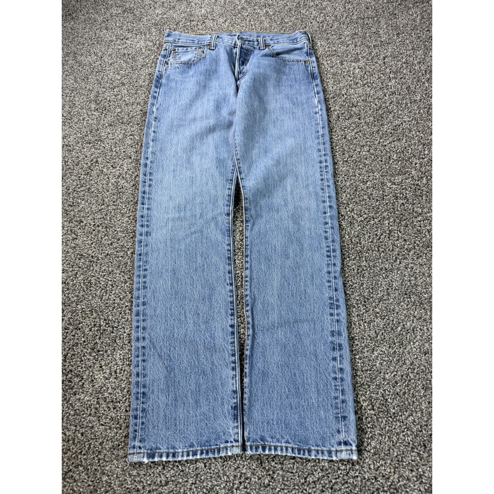 Vintage Y2K Levi's 501 Straight Fit Jeans Men's Size 30x32 Blue